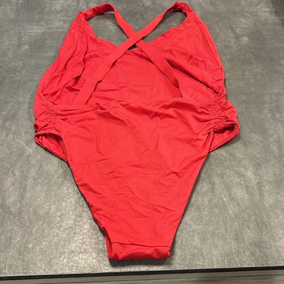 Toluca Red One Piece Swimsuit - Picture 3 of 4